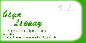 olga lippay business card